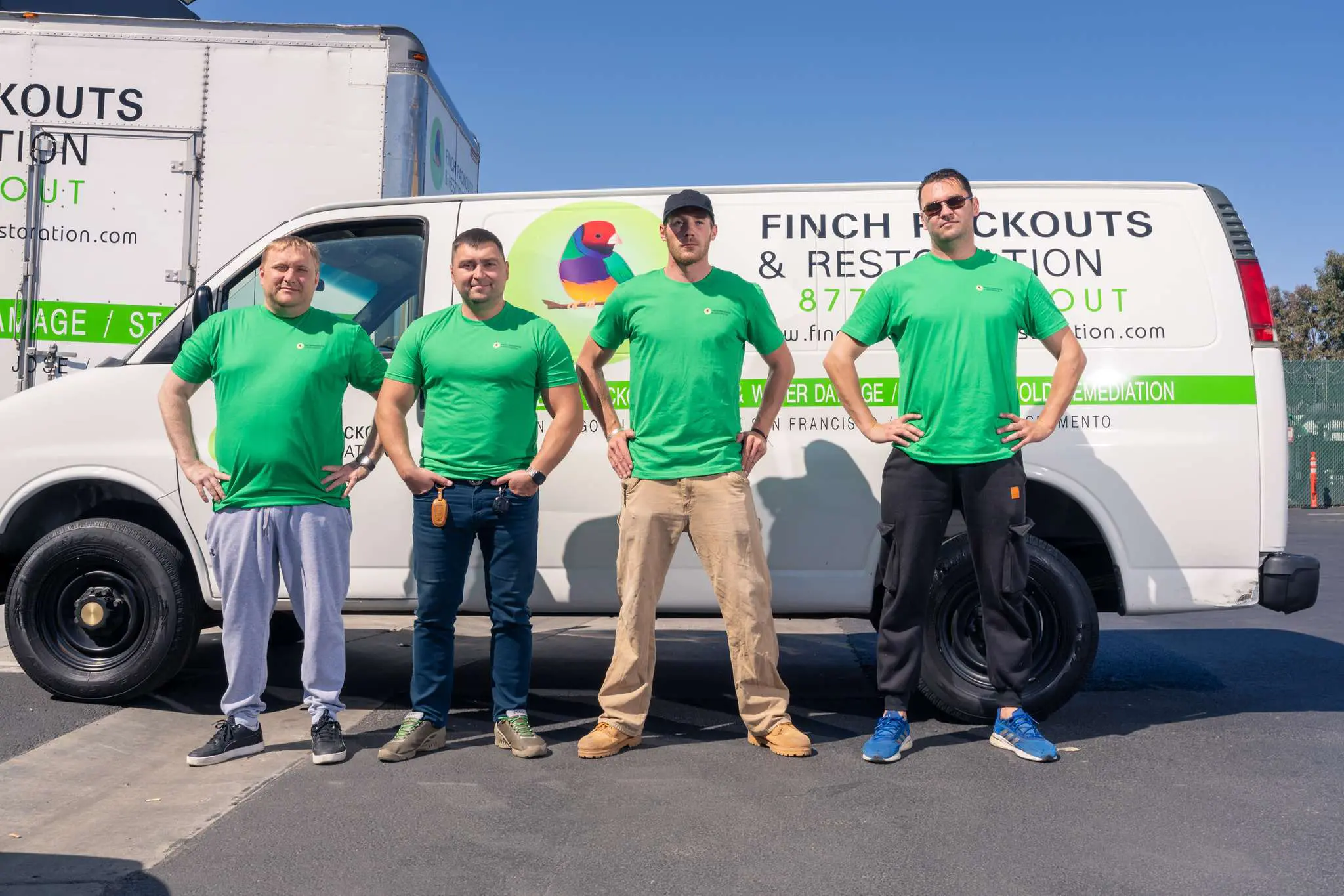 our team box truck with the team